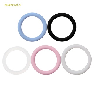 MUT 5pcs O-Rings Silicone Baby Dummy Pacifier Chain Clips Adapter Holder for MAM