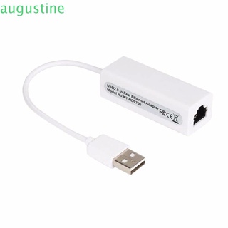 Augustine D9700 Cable de Internet con Cable Windows 7/8/10/xr tarjeta de red USB Ethernet adaptador portátil de alta velocidad 10/100Mbps USB Internet Rj45 ordenador/Multicolor