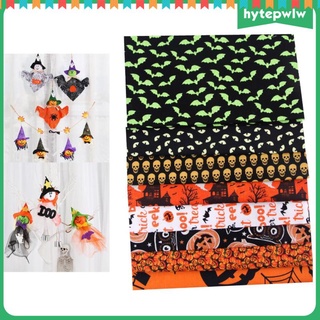 Hytepwlw 8 pzas Material De tela De 25cm 100% algodón Para manualidades De Halloween (5)