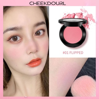 2 colors Blush Matte Makeup Lightweight Face Blusher Mineral Pigment Palette Natural Rouge Cheek Blusher Peach Contouring For Face Cosmetics tebers