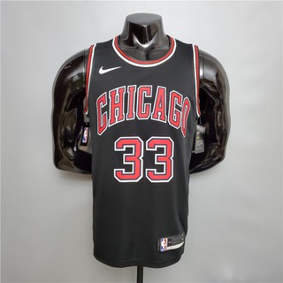 Camisa Nba baloncesto Pippen #33 Jersey/camiseta negra de la Nba Chicago Bulls