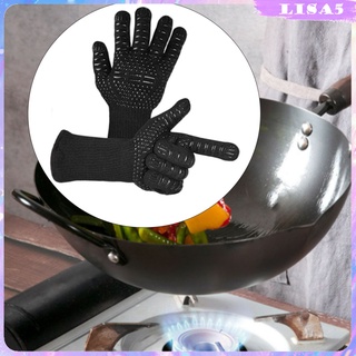 [lisa5] Guantes resistentes al Calor Para barbacoa con Ganchos/guantes Para barbacoa a prueba De fuego/guantes antideslizantes De silicona Para barbacoa