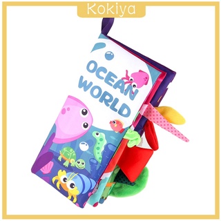 [KOKIYA] Libros de baño suave tela suave bebé tela libros, libro de educación temprana, libros de cuna de bebé para niño juguete interactivo