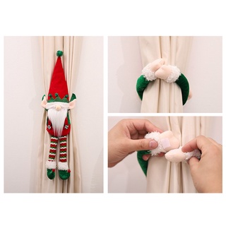 ott. navidad cortina hebilla tieback adornos sueco gnome sujetador hebillas abrazadera (8)