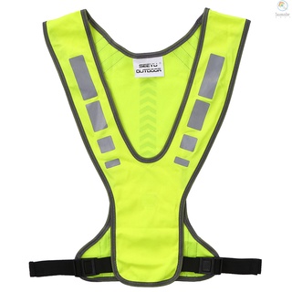 Chaleco reflectante De Alta visibilidad con bolsillo Para deportes al aire libre/correr/Ciclismo