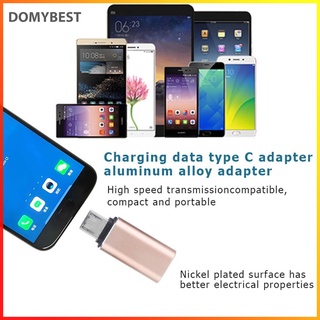 (Domybest) Tipo C USB-C a Micro USB hembra a macho Cable de carga de datos convertidor conector adaptador (5)