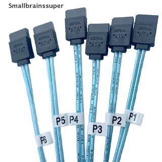 smallbrainssuper cable divisor 6 sata iii 6gbps cable de 7 pines hembra cable de datos para servidor 0.5m/1m sbs (2)