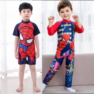 Niños Niño Traje De Baño Spiderman Superhéroe Trajes Baju Renang