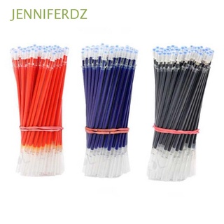 Jenniferdz - bolígrafo de tinta de Gel de repuesto para bolígrafos de Gel de alta calidad, color azul, suministros de oficina, bola de rodillo, tinta negra, punta de aguja, Multicolor