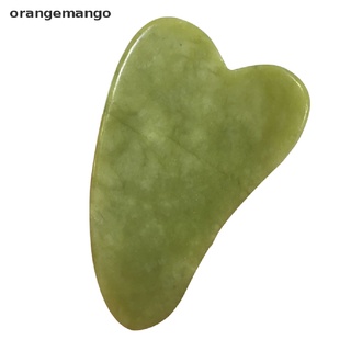 orangemango natural jade guasha raspado placa gua sha masajeador cara meridian raspado cl