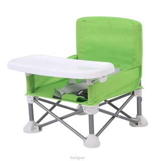 silla de comedor para niños de aleación de aluminio desmontable con bandeja ajustable para viaje/playa/bebé