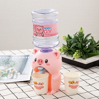 Mini Water Dispenser for Children Kids Gift Cute Cold/Warm Water Juice Milk Drinking Fountain Cartoon Kitchen Toy