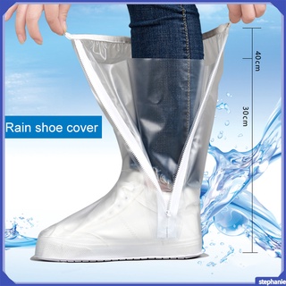 Fundas de zapatos de lluvia reutilizables impermeables protectores de zapatos mujeres hombres de goma Galoshes motocicleta ciclismo botas elásticas cubierta