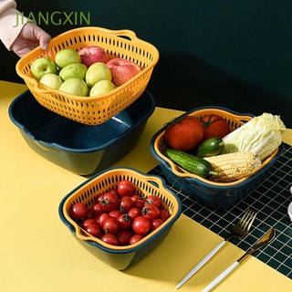 Jiangexin tazón Multifuncional De doble capa Para Lavar Frutas/verduras/multicolores