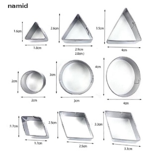 [namid] cortador de arcilla polimérica geometría de acero inoxidable diy herramienta de cerámica molde de corte [namid] (9)