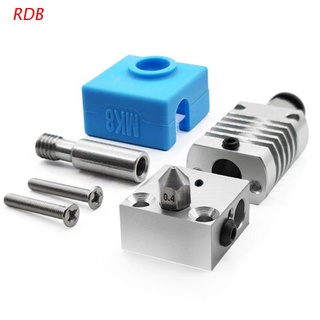 RDB 1Set 3D Printer Parts All Metal Hotend Extruder Kit for CR-10 CR-10S Ender 3/3S Printers 1.75Filament/0.4MM Nozzle