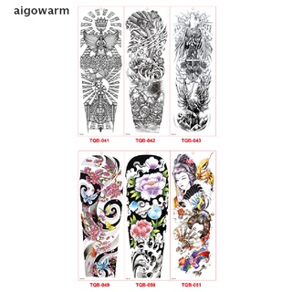 Aigowarm Waterproof 3D Men Arm Tattoo Temporary Tattoos Sticker Fake Tatoo Body Art CL