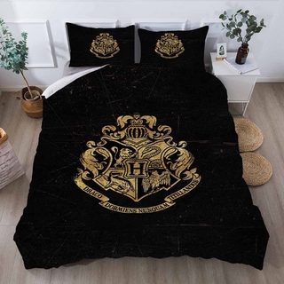 cod harry potter 3 en 1 juego de sábanas individuales de doble tamaño hogwarts hermione casa dormitorio lavable cómoda funda de almohada para celebrar la fecha de nacimiento (2)