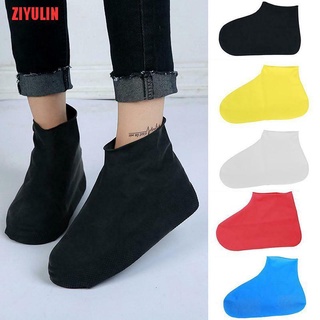 ziyulin overshoes rain silicona impermeable zapatos cubre botas cubierta protector reciclable