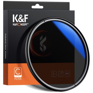 k&f filtro de vidrio polarizador circular ultra delgado, multi recubierto, cpl