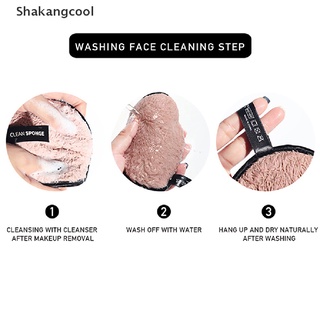 【SKC】 3Pcs Reusable Cleansing Makeup Remover Pads Wipes Microfiber Makeup Remover Pad 【Shakangcool】 (2)