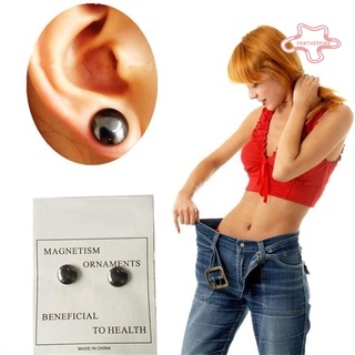 [FA] Beauty Slim Magnetic Ear Studs Acupuncture Points Massager Earrings Health Care