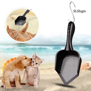 qj_plástico pico para mascotas/gatos/pala hueca de arena/cuchara de arena/herramienta de limpieza
