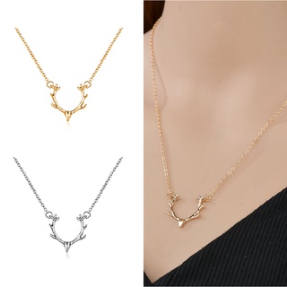 New antler clavicle necklace elk pendant necklace (1)