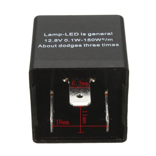 Qilin: 12 v 3 pines electrónico LED de señal intermitente relé para luz de señal de giro del coche (1)