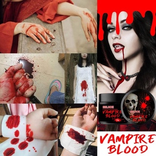 Falso Gel De Sangre Halloween Crema Efecto Especial Maquillaje Grueso Jarabe Cuerpo Cara Cosplay De Vampiro Humano (4)
