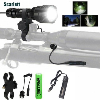 Linterna táctica Portátil Para Rifle De caza con linterna Led 5000 Lumen