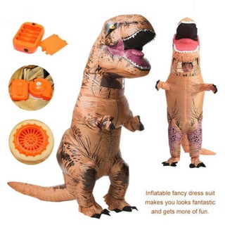 Disfraz inflable de dinosaurio T-REX Jurassic Fancy Cosplay vestido adulto traje (1)