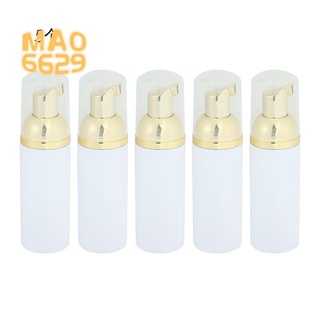 5PCS 50ML Plastic Foaming Bottle Soap Mousses Liquid Dispenser,Froth Shampoo Lotion Bottling Foam Bottles