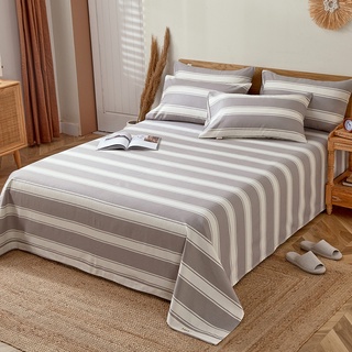 Sábanas de tela gruesa viejas de algodón dormitorio individual de verano individual 1,2 m de espesor 100 edredón de algodón hogar 1,8 m cama (2)