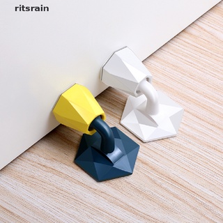 ritsrain - tapón de puerta de silicona para puerta, protector de pared, sabor a prueba de golpes