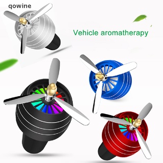 qowine led ambientador de aire de coche acondicionador de aleación auto ventilación salida perfume clip cl
