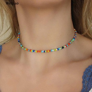 Weijiao collar de perlas de arco iris bohemio hecho a mano con cuentas de Color caramelo joyería para mujeres MY