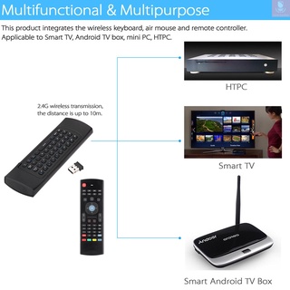 Mx3 portátil G mando a distancia inalámbrico controlador de aire ratón para Smart TV Android TV box mini PC HTPC (7)