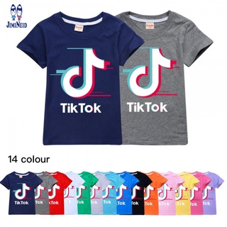 Camiseta 100% algodón Unisex moda para niños Tik tok camiseta infantil