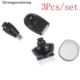 [Strong] 3pcs Nose Trimmer Head+ Cleansing Brush+Trimmer for Shaver RQ11 RQ12 . (9)