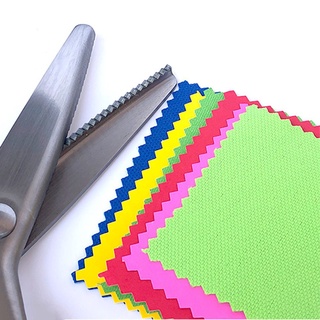 Septiembre tijeras de artesanía grande de acero inoxidable suministros de costura Zig Zag tijeras para coser rosa 1 pc tijeras profesionales de alta calidad sastre tijeras/Multicolor (5)