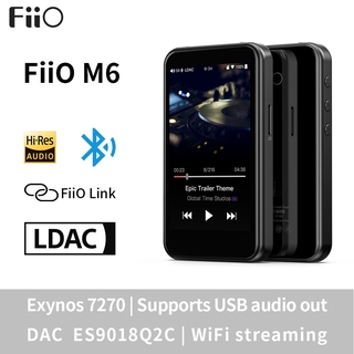 fiio m6 hi-res android basado en reproductor de música con aptx hd ldac hifi bluetooth usb audio/dac