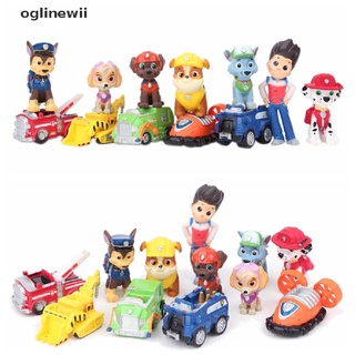 oglinewii 12 piezas de moda nickelodeon paw patrol mini figuras de juguete playset cake toppers cl (1)