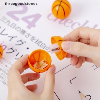 【threegoodstones】 Single Hole Creativity Basketball Small Pencil Sharpener Student Stationery Hot