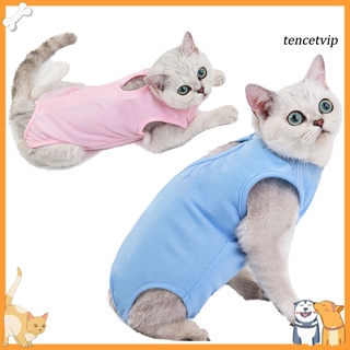 [vip] chaleco de esterilización kitten ropa de gato anti-lamer destete mameluco suministros para mascotas