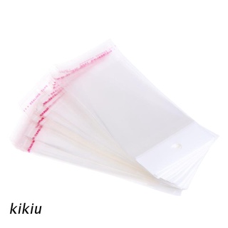 Kiki 100 piezas/juego De bolsas plásticas transparentes autoadhesivas Opp joyería sello De 6x12cm