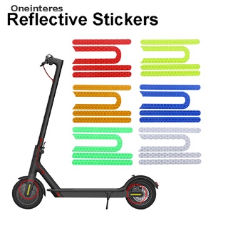 [oneinteres] 4 pegatinas reflectantes para scooter eléctrico xiaomi mijia m365 pro.