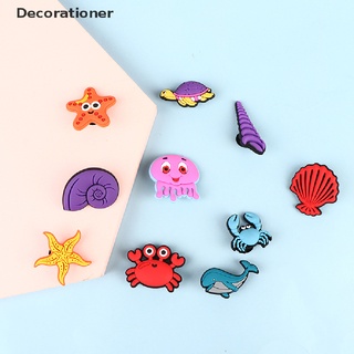 (Decorationer) 10pcs Shoe Charms Accessories Animal Cartoon Shoe Buckle Decorations Kids Gift On Sale