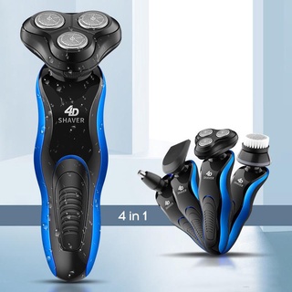 Multi-function Electric 4D Hair Shaver Whole Body Washing 3 Blades Smart Charging Beard Razor extremedeals.cl