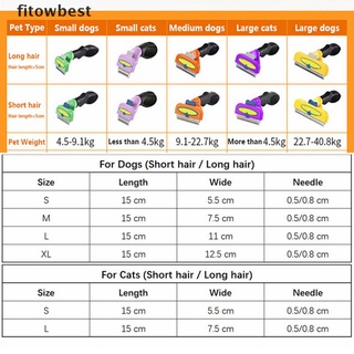 fbcl peines de depilación para mascotas/perro/cepillo de aseo para perros/gatos/peines de masaje de pelo para perros/gatos (6)